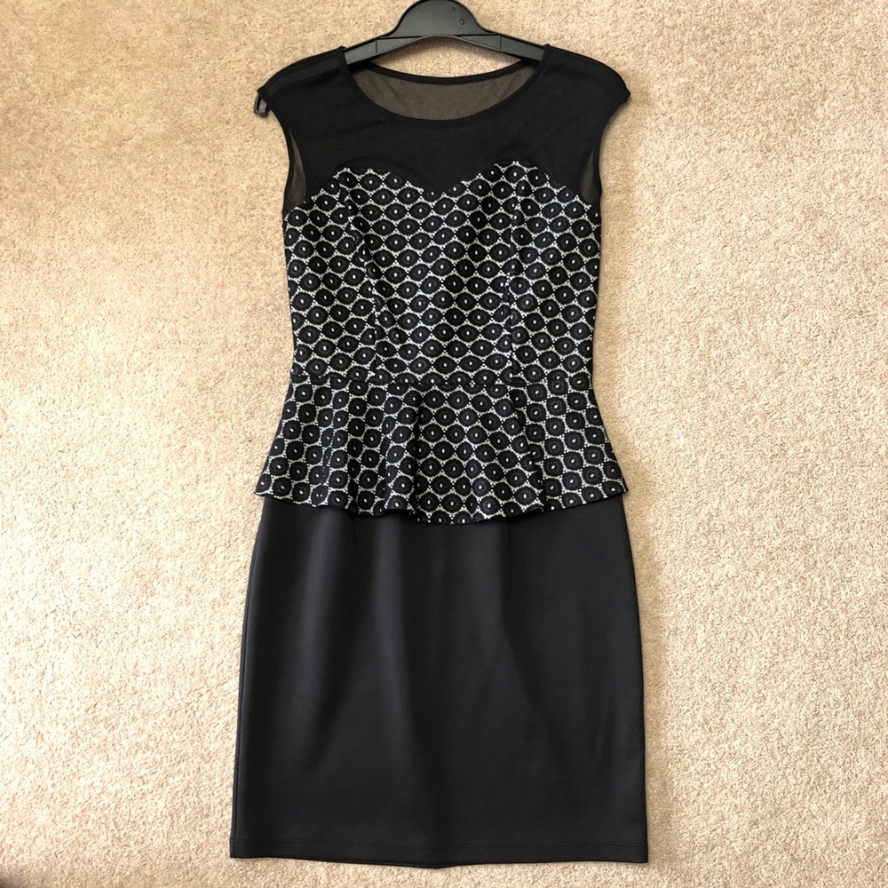 Black Peplum Dress